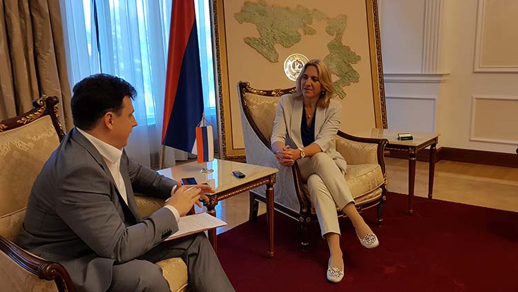Interview of the Prime Minister of the Republic of Srpska Zeljka Cvijanovic with TASS News Agency published on 17 August 2018