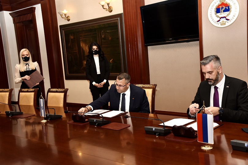 Minister Rajčević with representatives of the company Elta systems Ltd. from Israel: Memorandum of Understanding on establishment of Cyber academy