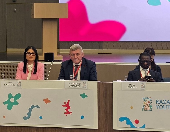 Minister Mastilović at the meeting of the state delegations of the countries participating in the Global Youth Summit in Kazan